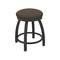 Holland Bar Stool Co 18" Swivel Vanity Stool, Pewter Finish, Canter Earth Seat 80218PW006 - alternate 1